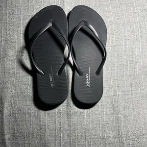 Mango Black Flip Flops for Men